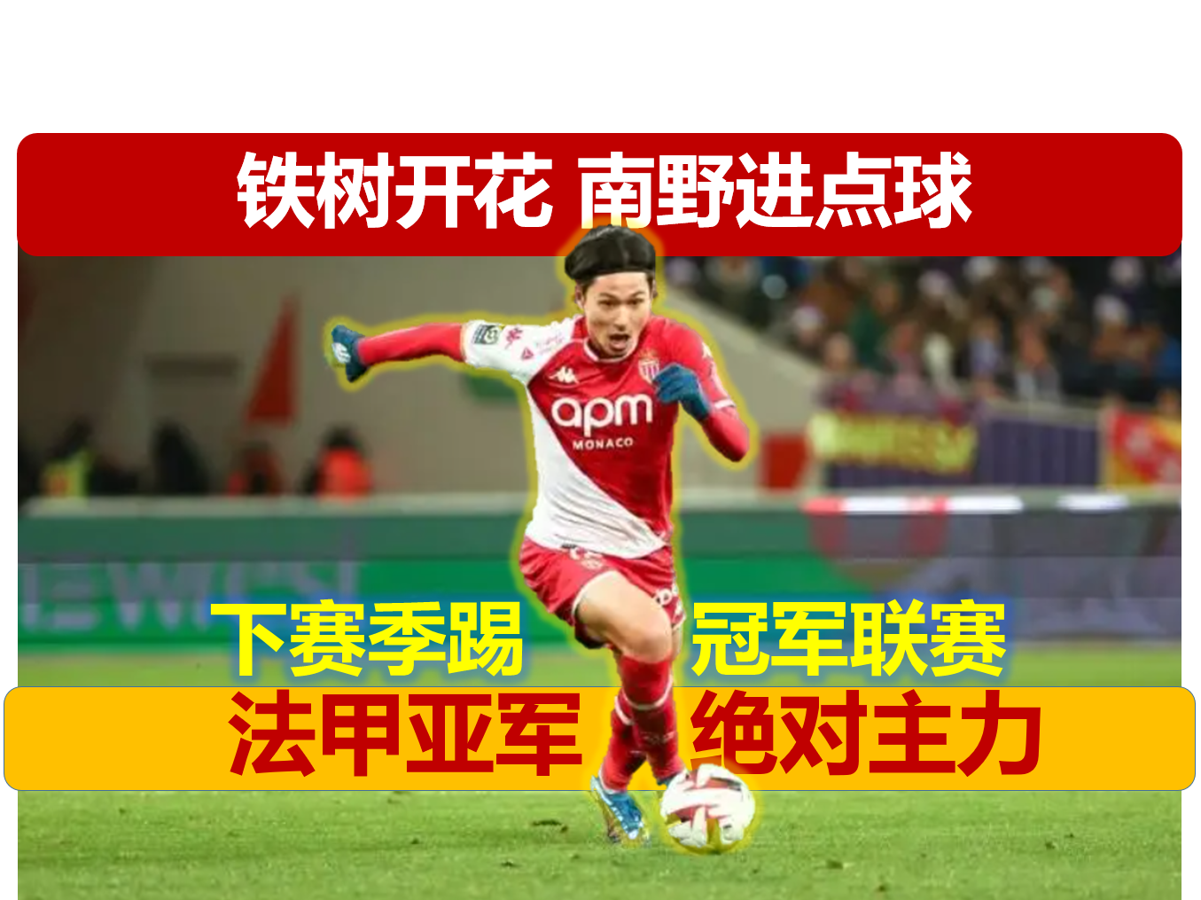 摩纳哥队取得胜利赢得球迷掌声